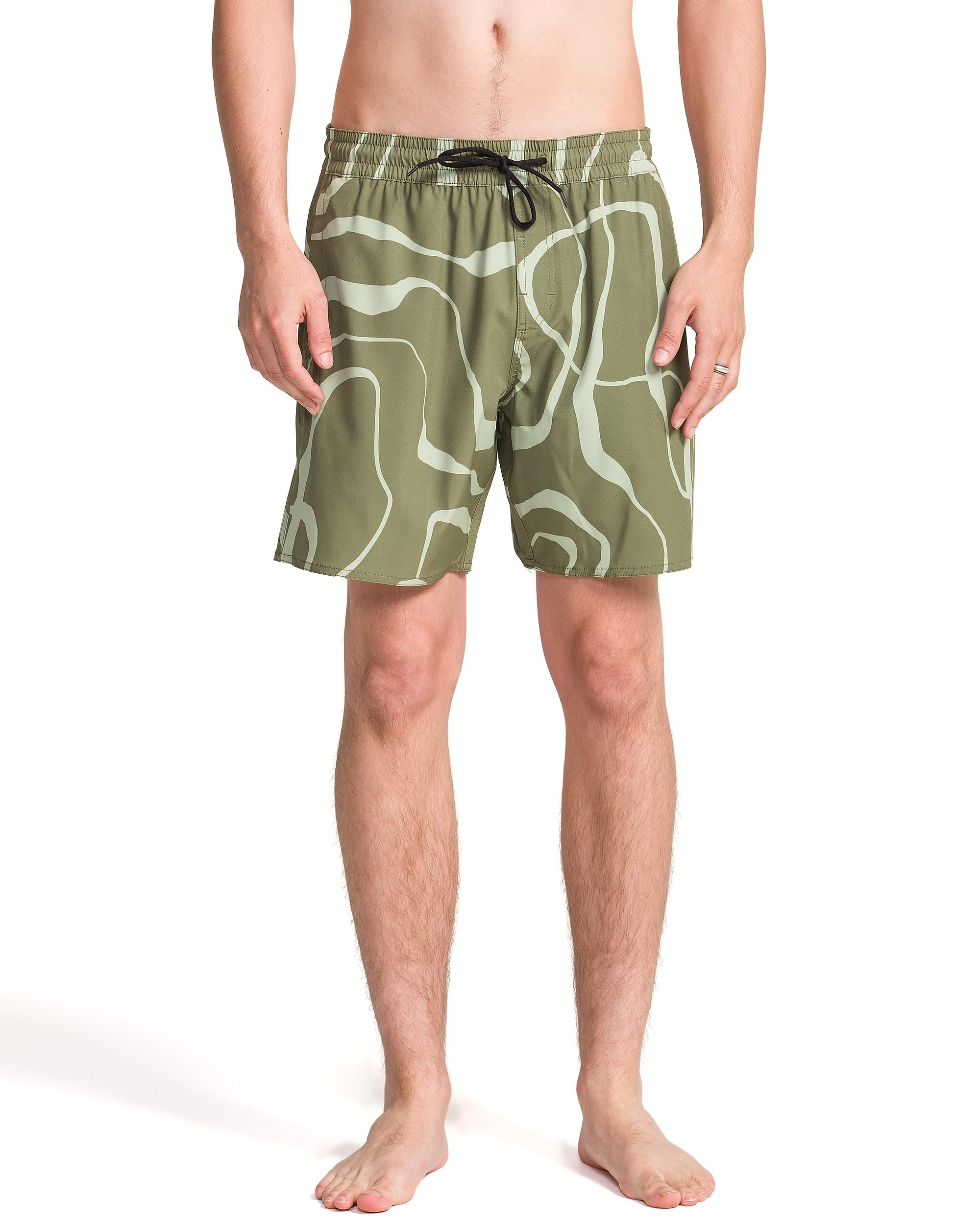 Volcom 17" Swim Surf Trunk Boardshort Costume a Boxer Uomo