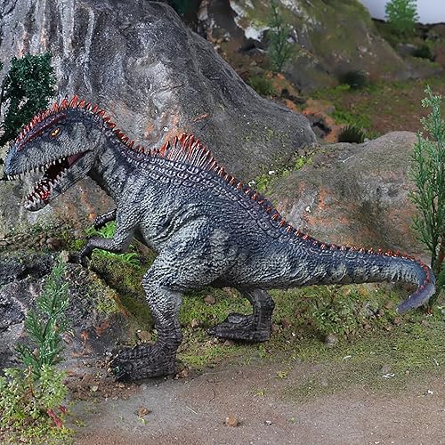 Miniatura 6 de Giganotosaurus - Figura de acción con función de comer, colección de juguetes de dinosaurio de 9 pulgadas para niños y niñas, juguetes de dinosaurio