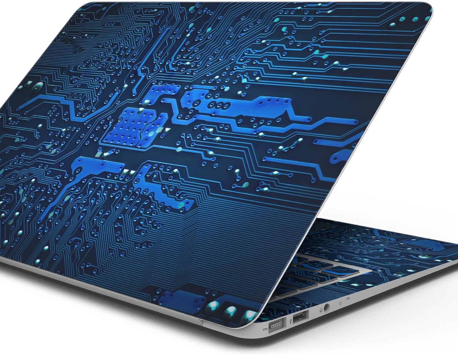 DesignSkinz - Compatible with MacBook Pro 14" M4 (A3401/A3185) - Skin Decal Protective Scratch Resistant Vinyl Wrap - Electric Circuit Board