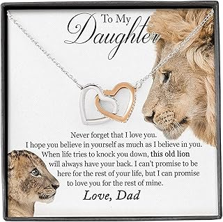 To My Daughter Necklace - Daughter Gifts From Dad - Father Daughter Gifts - Silver Necklace For Women - Birthday Gifts For Daughter Adult - Father Daughter Necklace - Mothers Day Gifts