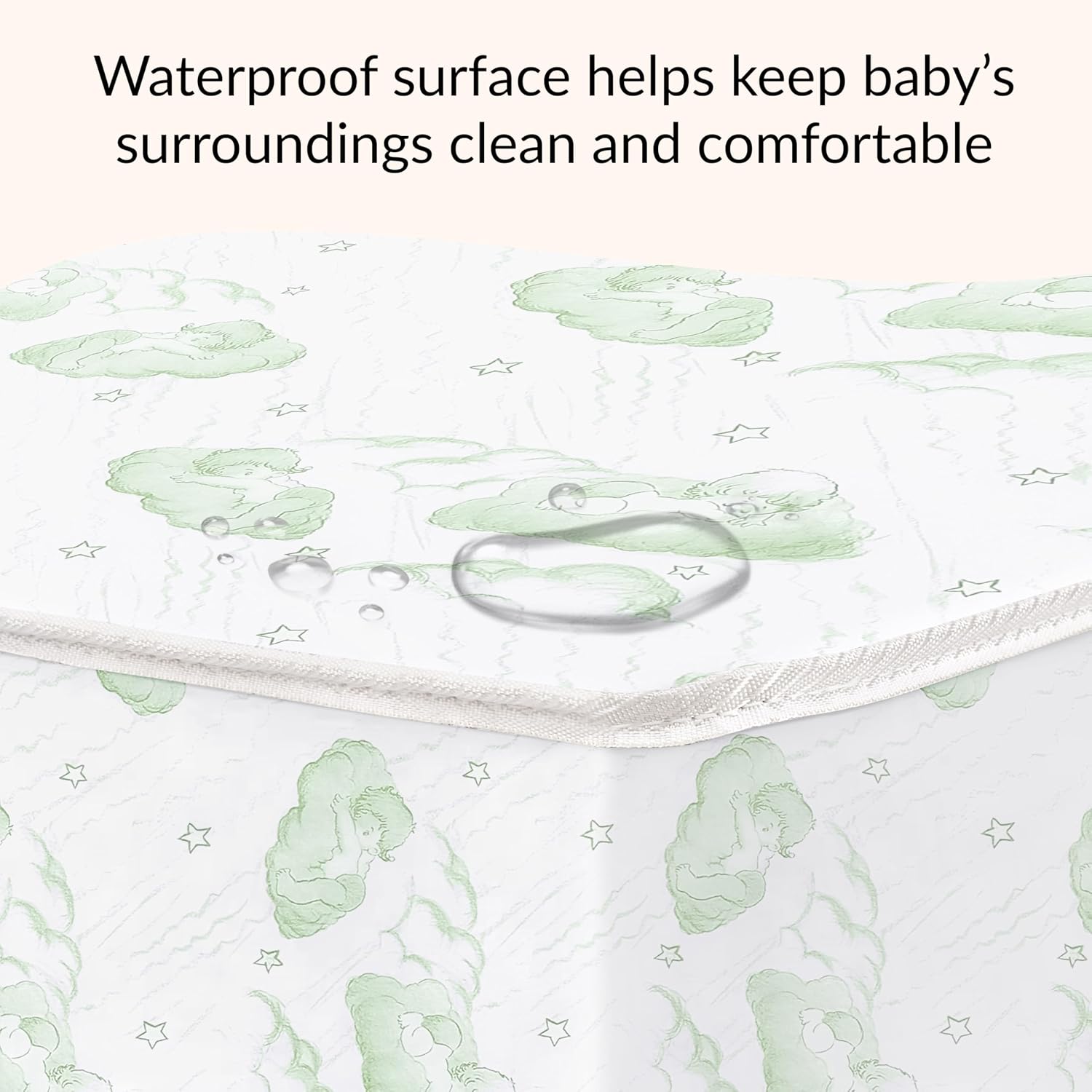 Dream On Me Superior Slumber Mattress, Fits Standard Full-Size Cribs & Toddler Beds, Reversible Design, 52" x 28" x 6", Waterproof Vinyl Cover, GREENGUARD Gold & BSA Certified