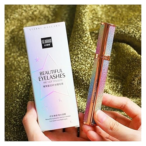 Miniatura 7 de 4D Mascara Maquillaje Cielo Estrellado Alargamiento Más Grueso Curling Secado Rápido Impermeable Estrella Mascara Mujeres Ojos Belleza Maquillaje