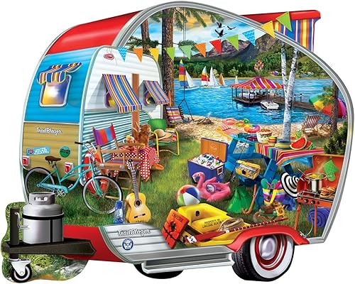 Miniatura 4 de MasterPieces Rompecabezas de 1000 piezas para adultos, familia o jóvenes, Happy Campers - 25.55 x 20.42 pulgadas