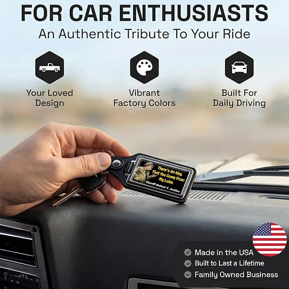 Brotherhood Car Key Chain for Buford T Justice - Smokey Bandit Keychain