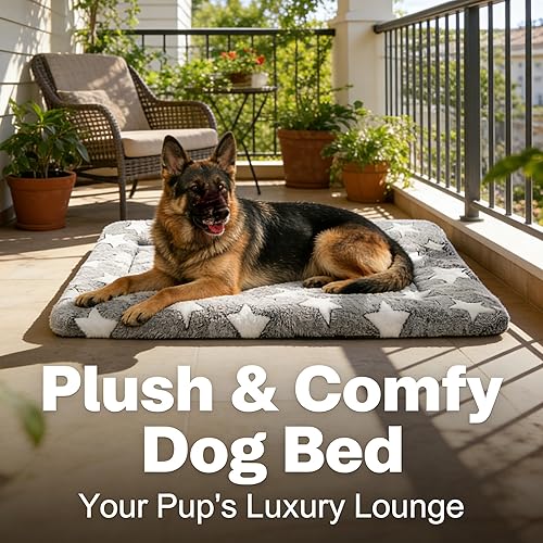 Miniatura 3 de Tapete de Cama para Perro - Tapetes de Cama para Jaula de Perro Reversibles, Almohadilla de Perrera Suave y Transpirable, Cama de Jaula Duradera