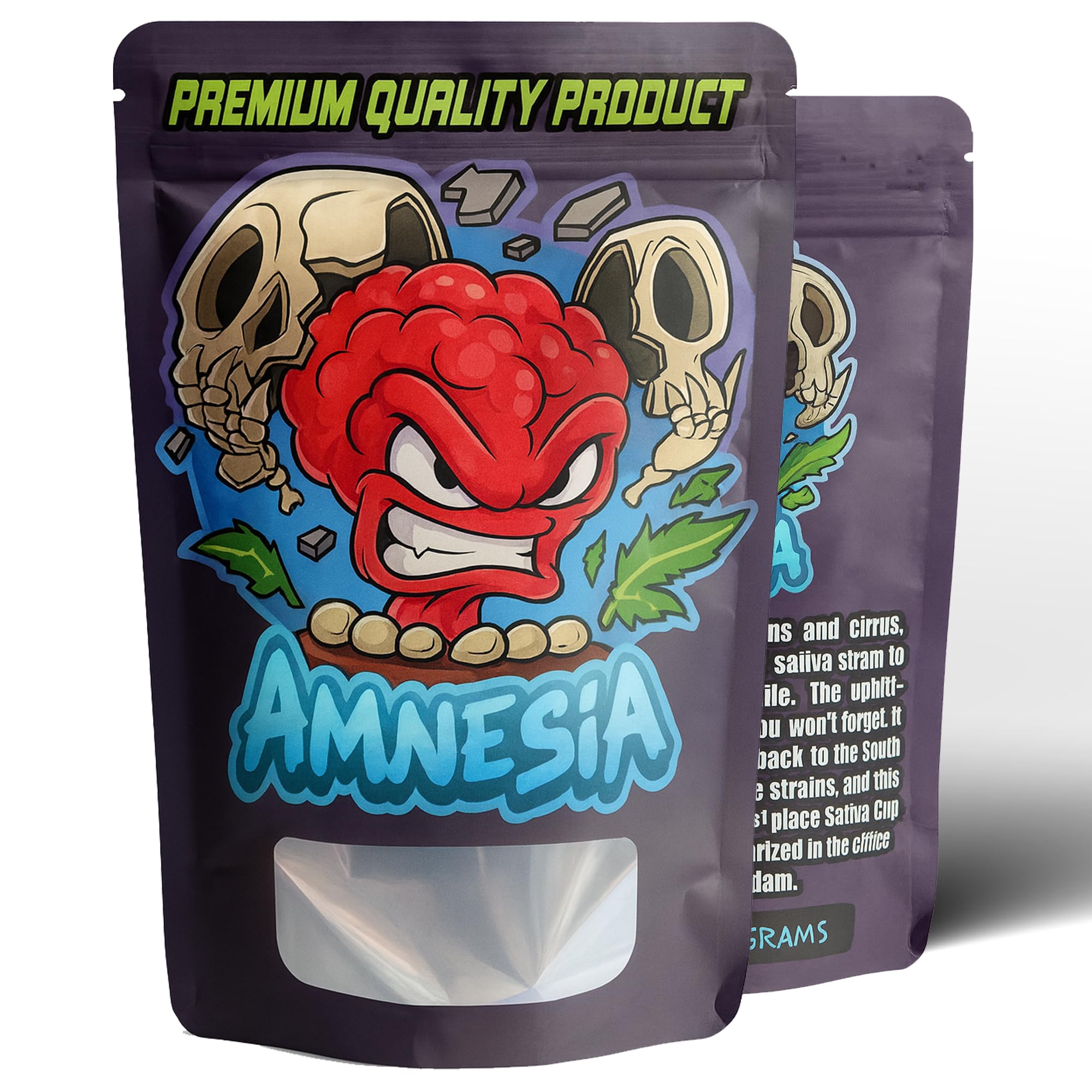 Amnesia mylar bags 3.5g 100pcs
