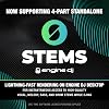 Numark Mixstream Pro+ DJ Controller with Stem Separation, 2 Decks, Wi-Fi Streaming, Mixer, 7-Inch Touchscreen, Speakers, works with Serato and Virtual DJ