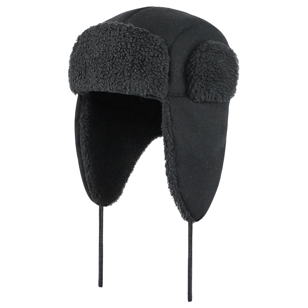 Winter Trapper Russian Ushanka Trooper Hat Sherpa Lined Earflaps