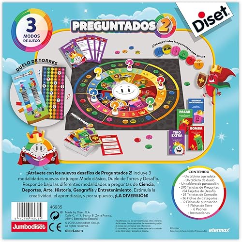 Miniatura 5 de Preguntas 2 - Juego de mesa familiar para niños de 8 años en adelante