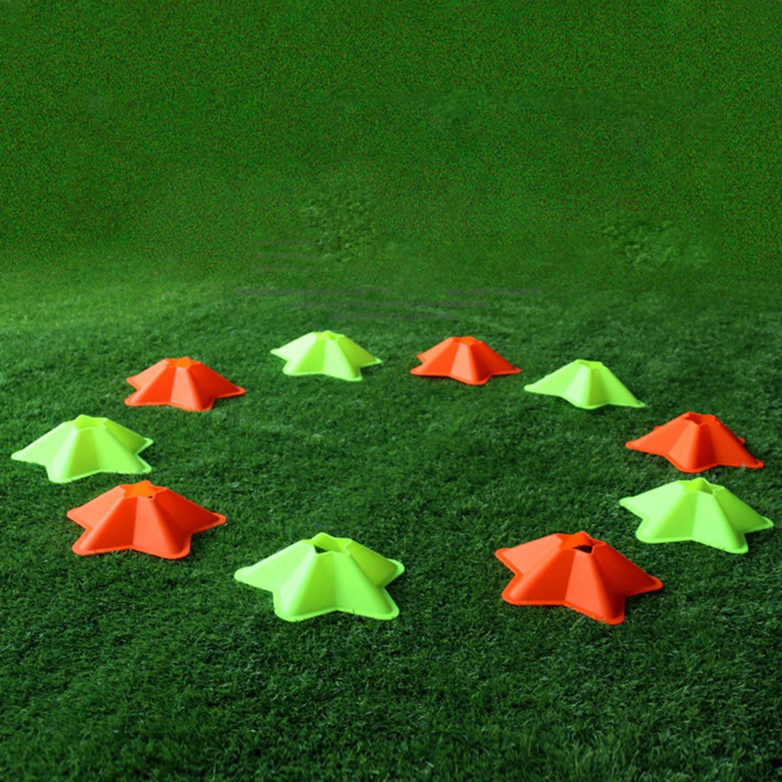 Conos de Entrenamiento Atlético Con Base Estrella. Durabilidad. Discos De Entrenamiento De Fútbol Mejoran La Precisión Del Trabajo Del Pie En Competiciones. Fútbol Precisión Equipo De Entren