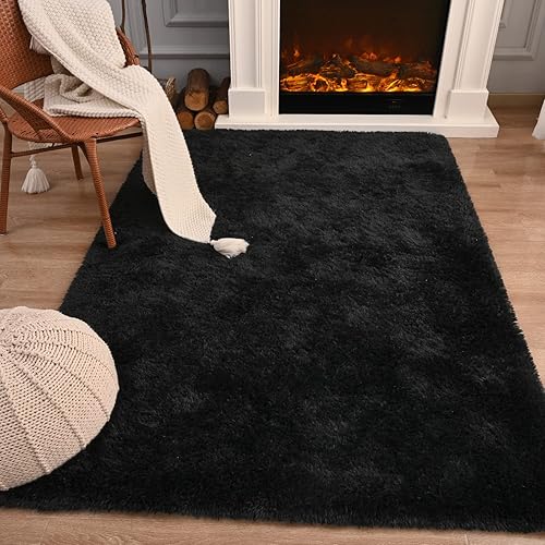 Miniatura 4 de Przemy - Alfombras esponjosas para sala de estar y dormitorio, alfombra moderna y suave de pelo largo para niños, guardería, niños y niñas, alfombra