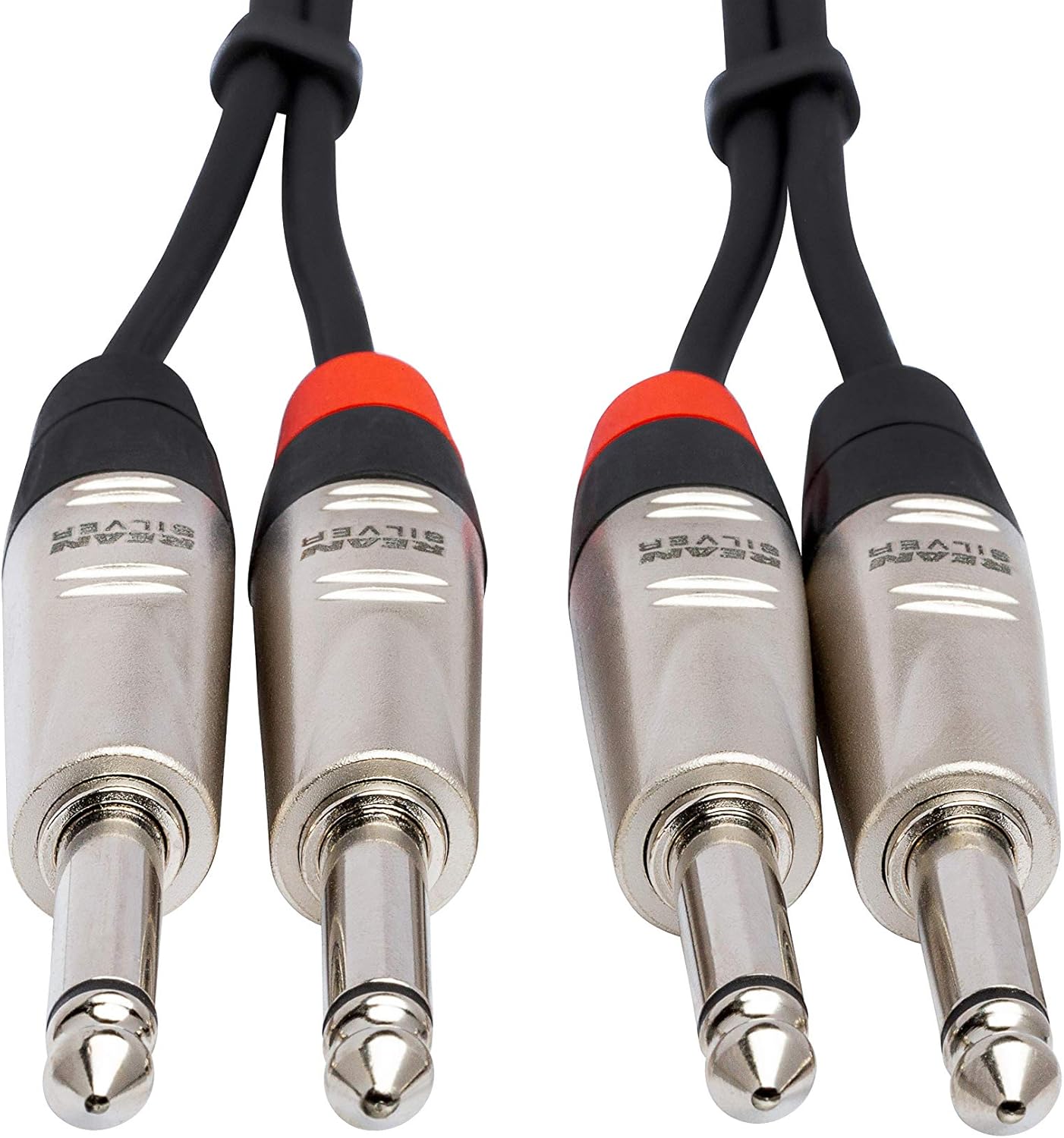Hosa HPP-020X2 Pro Stereo Interconnect, Dual REAN 1/4" TS to Same, 20 Feet