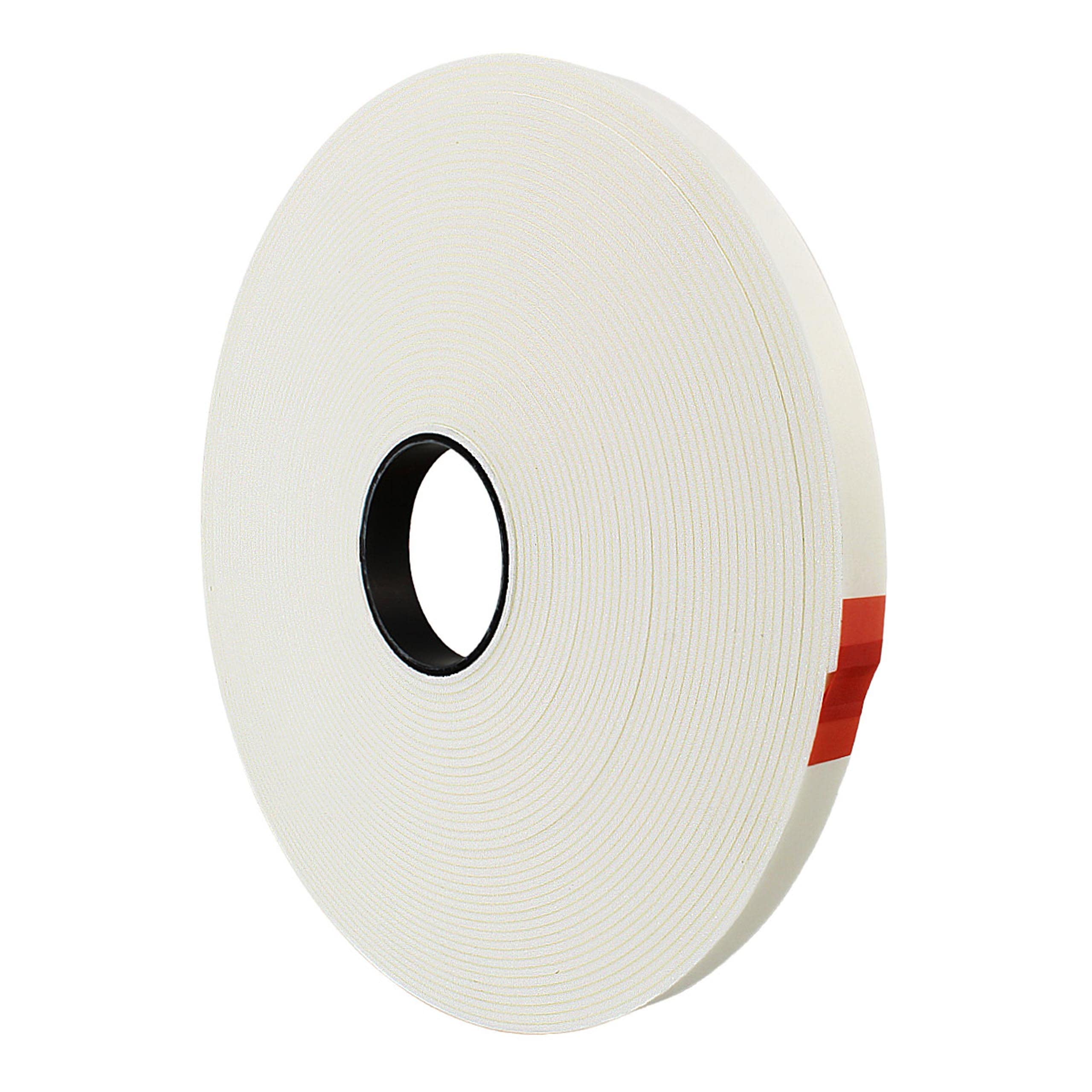 KLEBESHOP24 Schaumklebeband doppelseitig 3 mm dick, 10 mm x 25 m auf Rolle | 3D Klebeband, Abstandsklebeband aus weißem PE-Schaumstoff, starke Haftung auf vielen Materialien