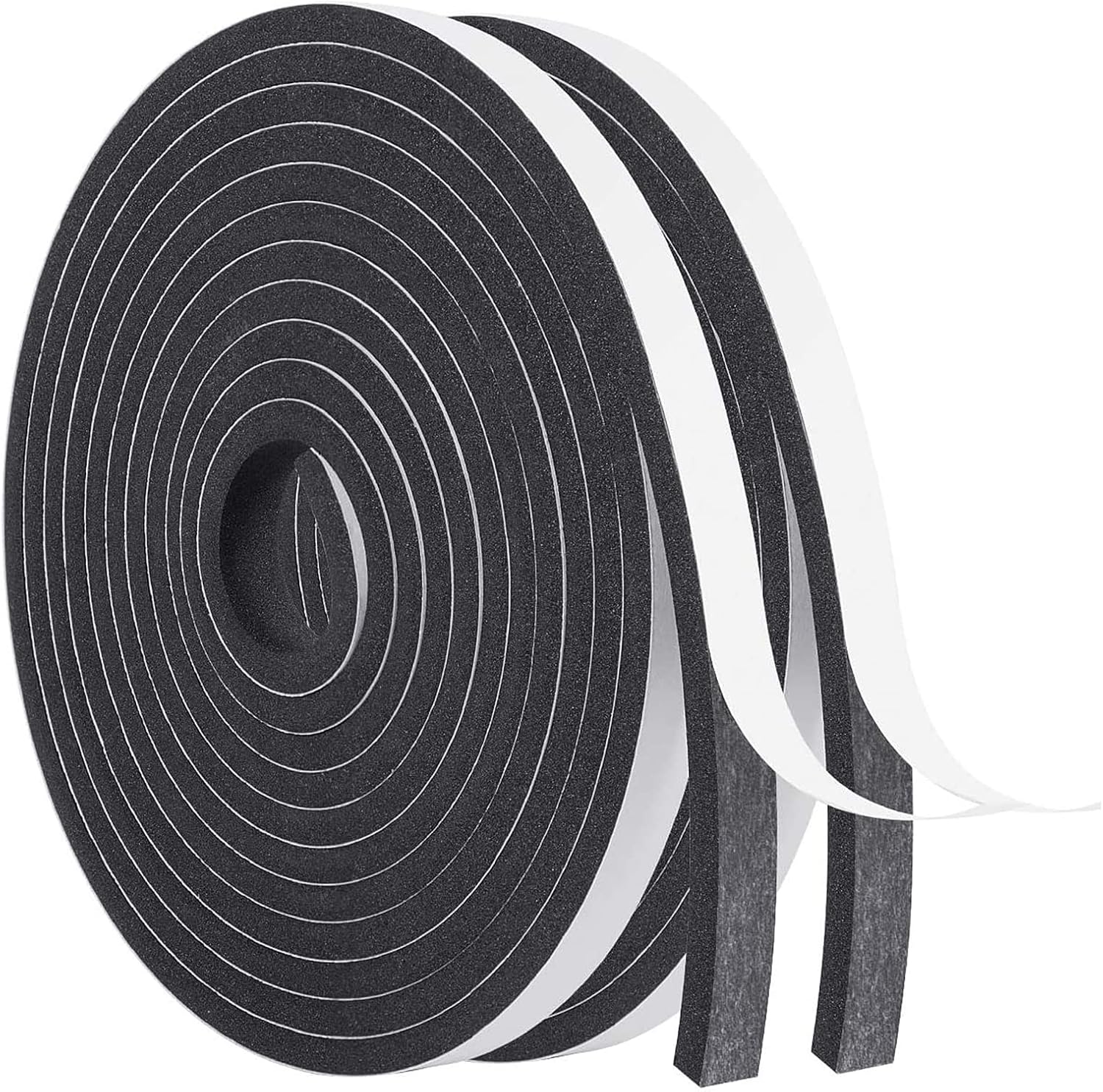 🔥 Crazy Deals Door Weather Stripping, 1/2 W X 1/4 T Foam Seal Tape for Window Sound Proof Insulation Total 26 Ft, 13ft x 2 Rolls Super Deal Product Door Weather Stripping, 1/2 W X 1/4 T Foam Seal Tape for Window Sound Proof Insulation Total 26 Ft, 13ft x 2 Rolls