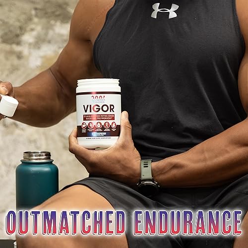 Miniatura 4 de Leviathan Wellness Vigor - Polvo de preentrenamiento sin estimulantes, estimulante de óxido nítrico, 30 porciones (sin sabor)