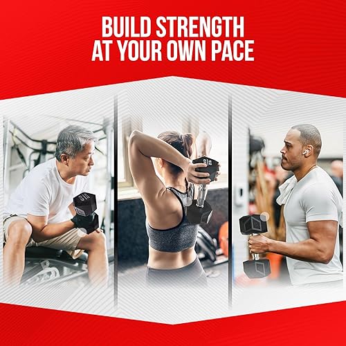 Miniatura 7 de Mancuerna prisma para entrenamiento de fuerza, 5 a 70 libras de hierro fundido recubierto de goma, para gimnasio y entrenamiento en casa Nordic