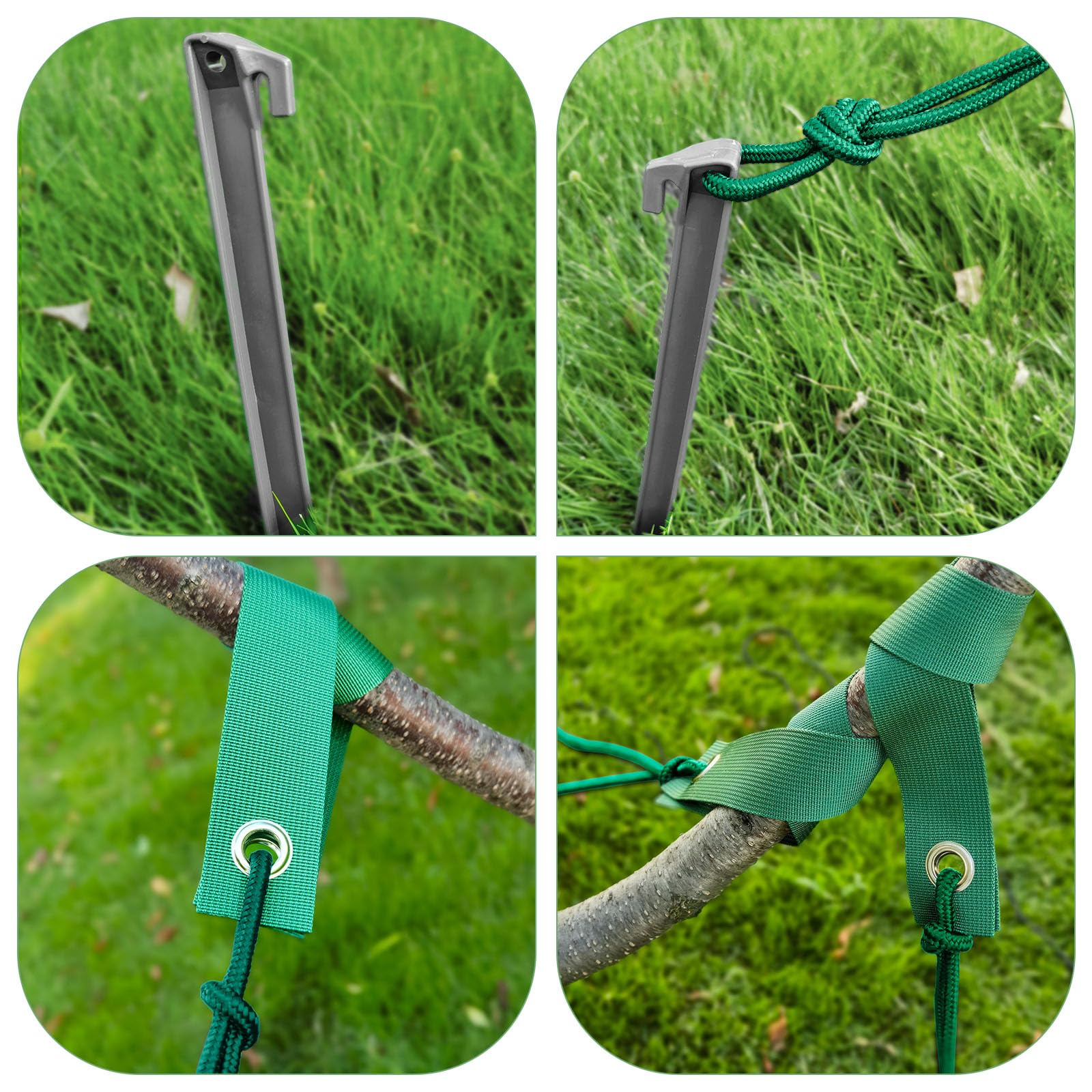 DasTior Kit De 3 Piquets D'arbre En Acier Robuste