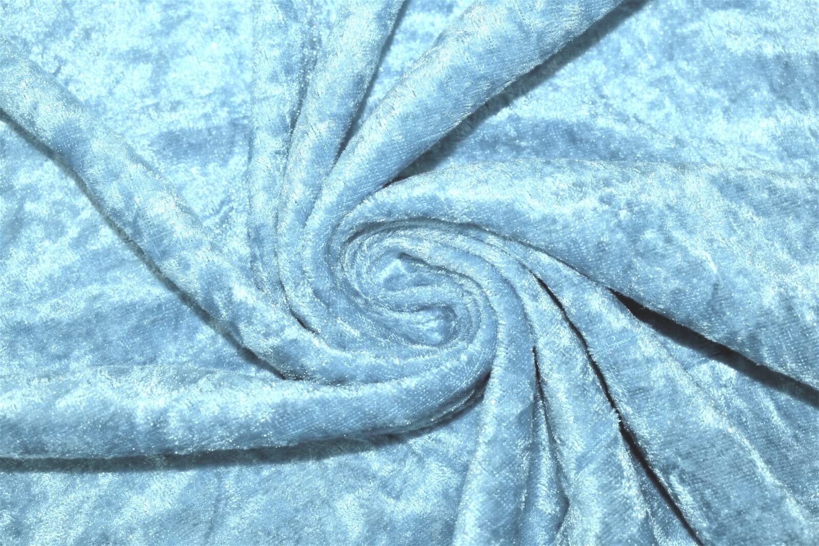 Crushed Velvet Upholstery Fabric (Light Blue, Metre) Velour Stretch  Material Sold by The Metre in UK for Chairs, Cushion, Headboard, Dress