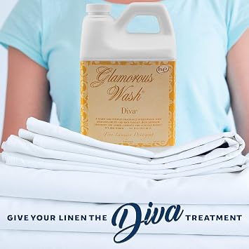 Tyler DIVA Glamorous Wash Laundry Detergent- 64oz - With Olivi Stain Remover Pen - Fresh Scented Sachet - Laundry Detergent - For Washing Clothes, Linen, Lingerie, Expensive Fabric, Sheets