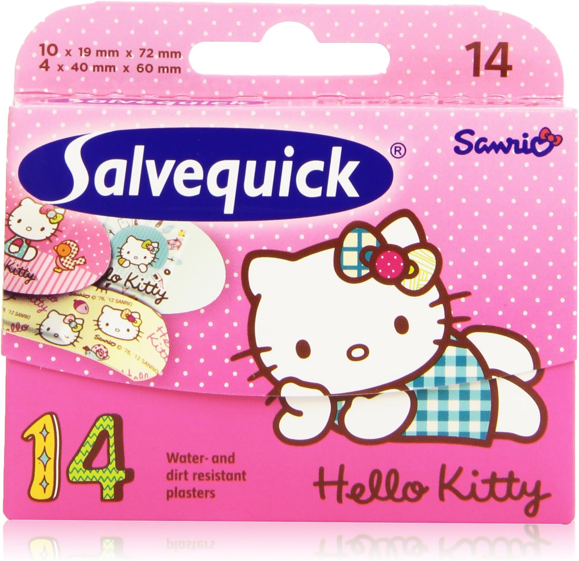 Salvequick Childrens Plasters - Hello Kitty for Kids (Assorted Pack of 20)