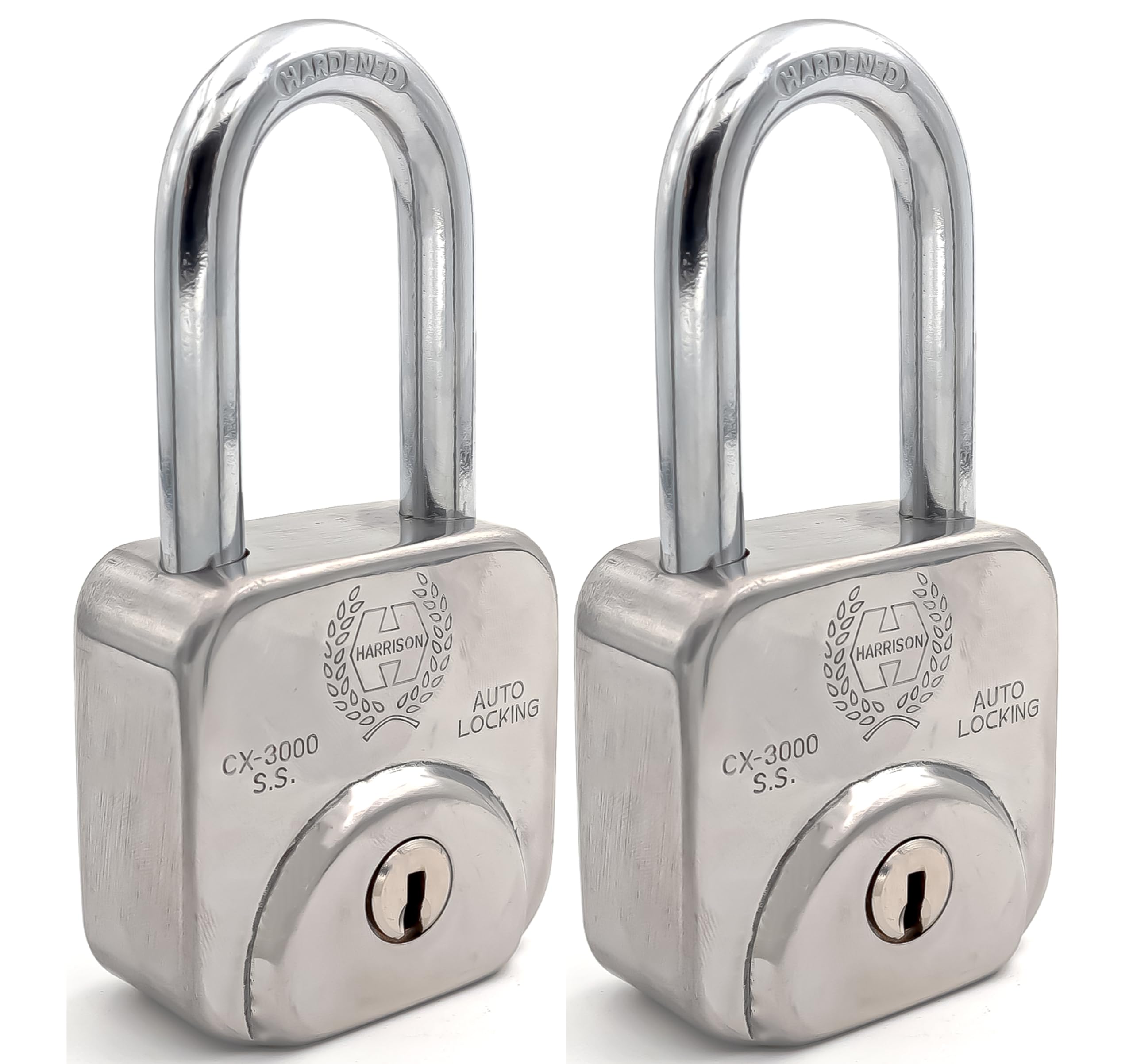 Harrison Padlocks/Square Padlock 60mm 11 Pin with 3 Computerised Keys CX-3000-0596 Pack of 2/ Mild Steel Material/Stainless Steel Finish/Door Lock, Shutter Lock, Godown Lock, gate Lock (B0CVDKFH3P) Amazon Price History, Amazon Price Tracker