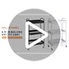 Palantimos 3 Tier Metal Utility Rolling Cart with Lockable Wheels, Multi-Functional Storage Cart for Kitchen, Bathroom and Office, Organizer for Art Supplies, Trolley for Dorm, White - Image 8