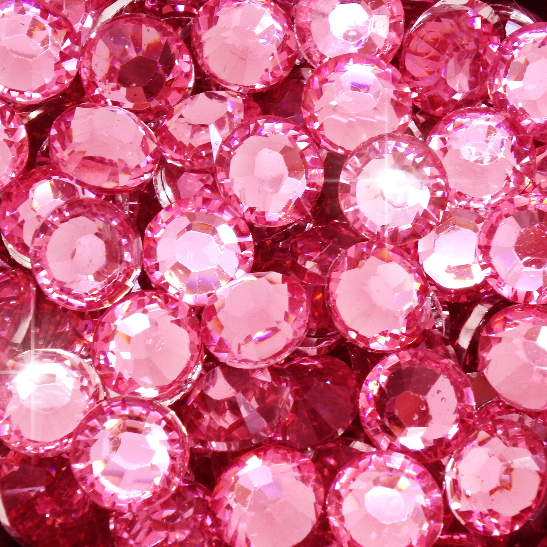 Little Snow Direct® Pack of 1000 Resin Crystal Flat Back Rhinestones Diamante Gems Nail Art & Crafts (Black, 4mm) — view 9