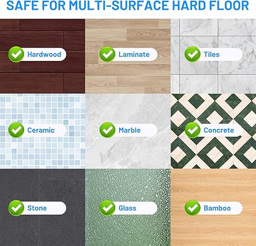 Miniatura 7 de Trapeadores en aerosol para limpieza de suelos, mopas húmedas y secas con 6 almohadillas desechables para Swiffer Powermop, botella recargable para