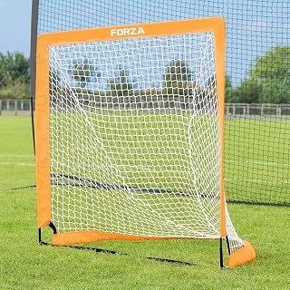 FORZA Flash Aufklapp-Lacrosse-Tor [4ft x 4ft] | strapazierfähiges tragbares Lacrosse-Netz mit schnellem Aufbau, Tragetasche und Ankern für Innen- und Außenspiele - erhältlich einzeln oder als Paar