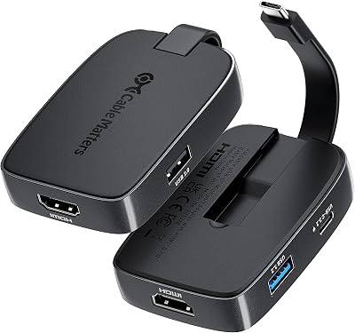 Cable Matters 4-in-1 USB C Hub, HDMI 4K@60Hz, 100W Charging