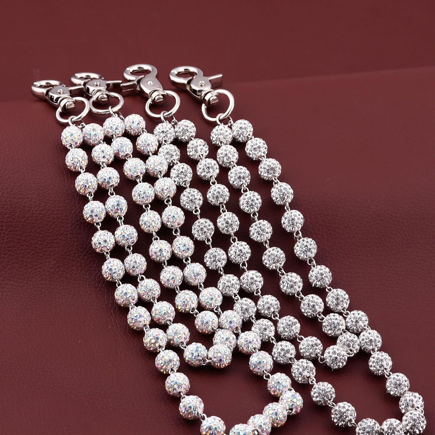 Baseball Beaded Wallet Pant Chains - Layered Bag Purse Charm Handbag Accessories for Women Men - Image 7