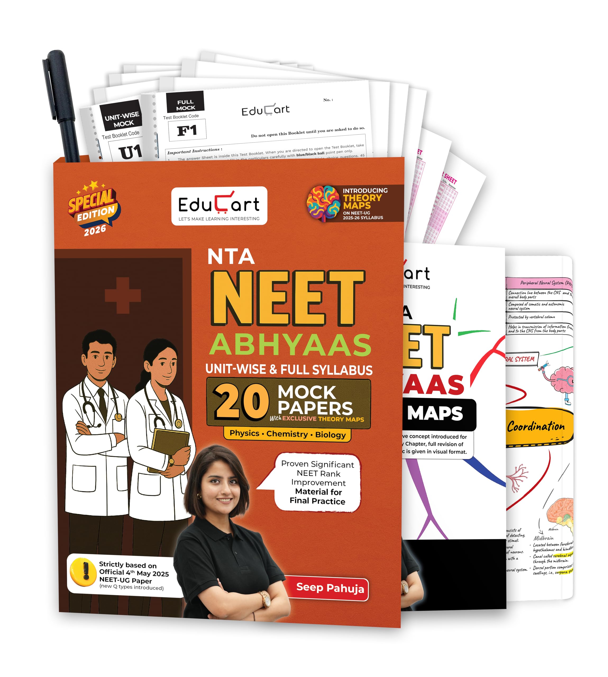 Educart Abhyaas 20 Mock Papers Neet Test Series 2026 - Full Syllabus ...