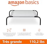 Amazon Basics Chien Lit surélevé et rafraîchissant pour animaux de compagnie, Fer, XL taille, Gris, L 153 x l 94 x H 23 cm - 2