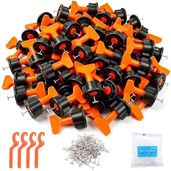 Tile Leveling System, 200PCS Reusable Tile Leveler Spacers