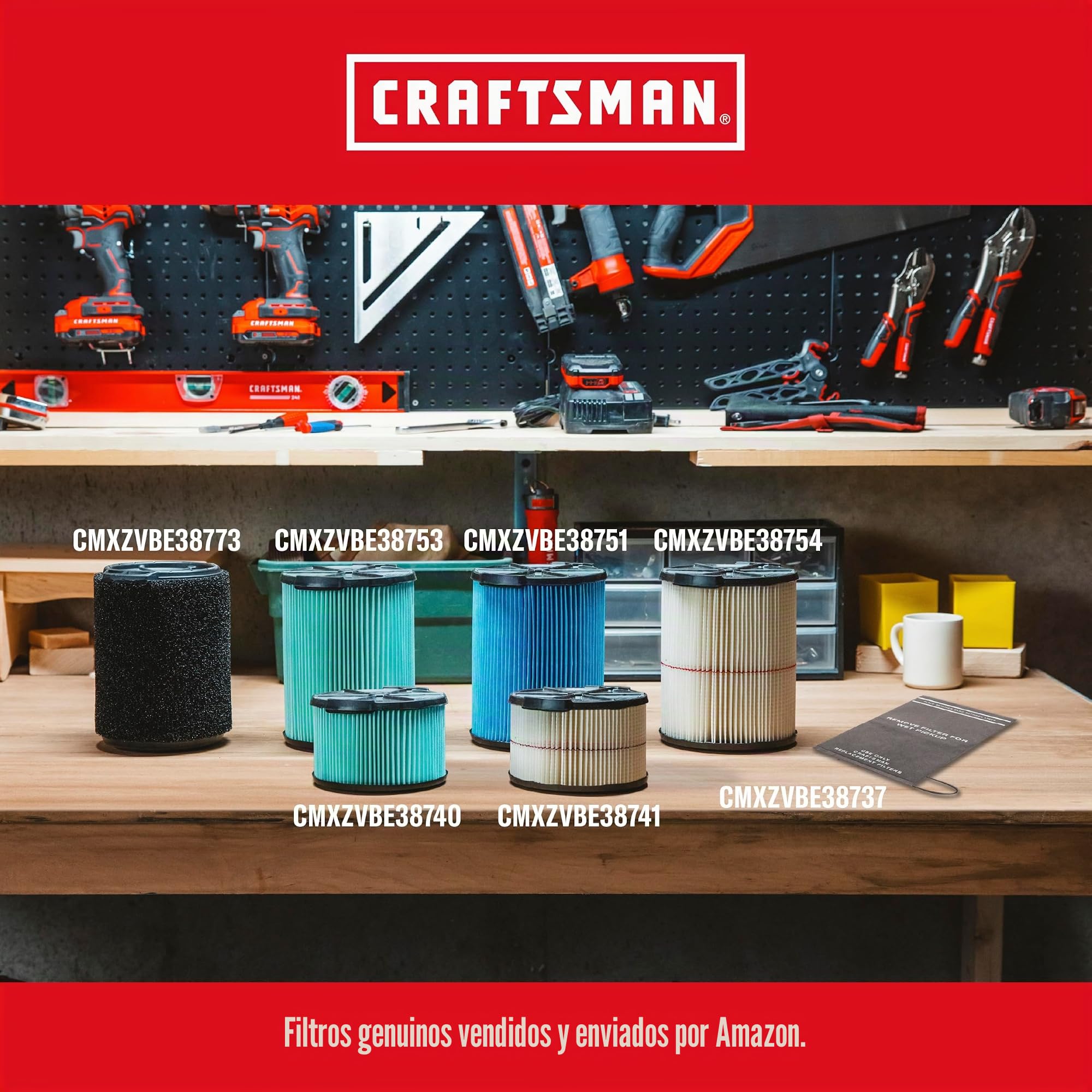 CRAFTSMAN CMXEVBE17925 - Aspiradora para tienda en seco y húmedo (5 galones, 5.0 Pico HP