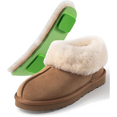 Mel&Syd 100% Australian Sheepskin Slippers with Arch Support - Warm & Ultra-Soft Slip-On Thermal Winter Moccasins for Women and Men, Indoor & Outdoor Everyday Wear