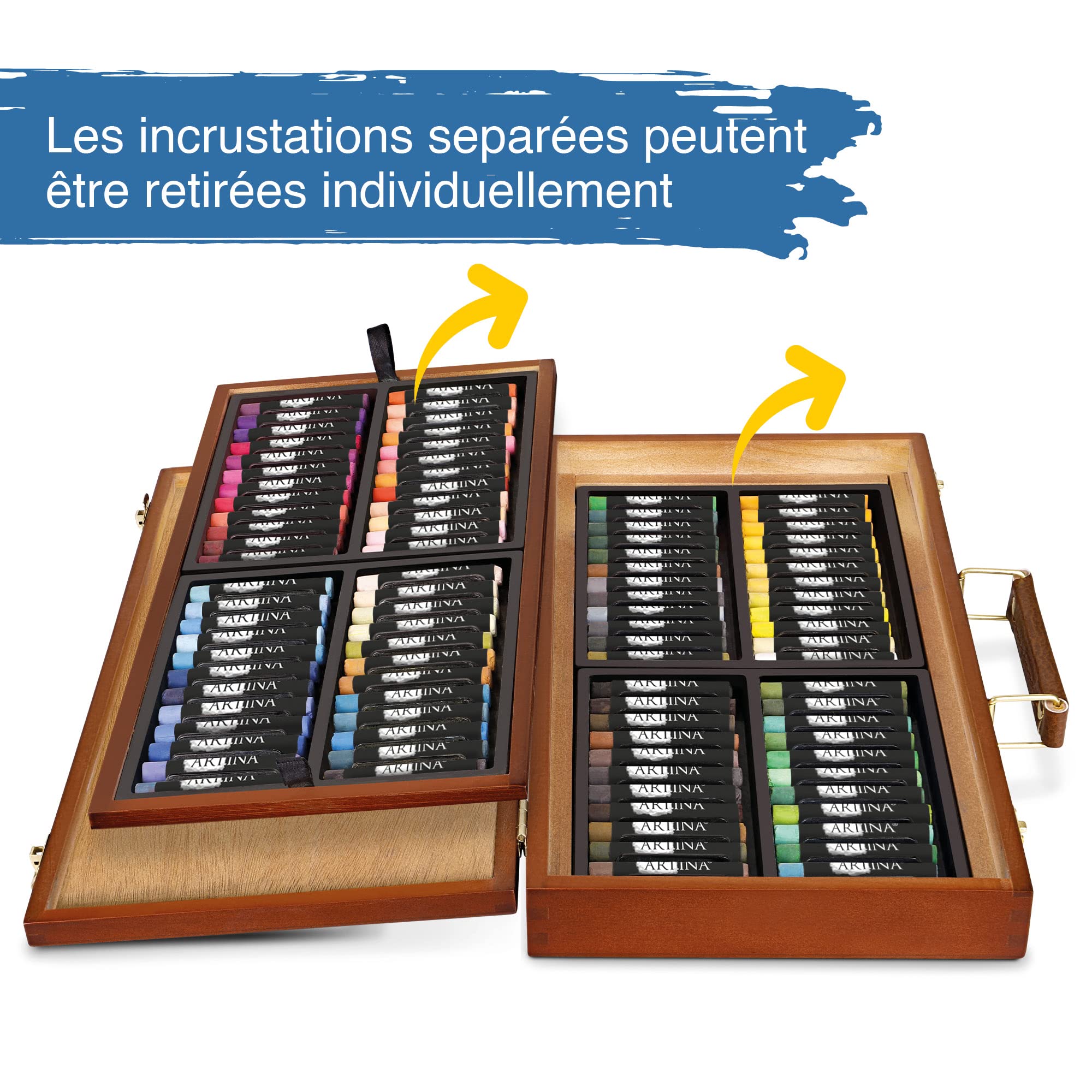 Artina Set de craies Pastilo 96 couleurs coffret certifié FSC