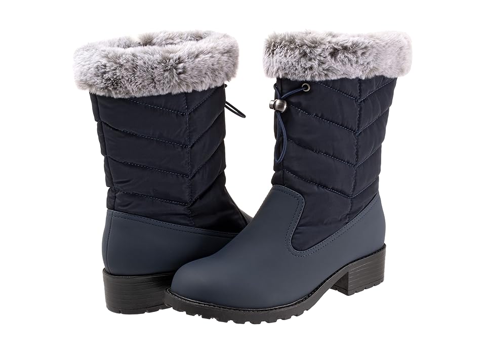 Trotters Bryce (Navy) Women's Boots INTERNATIONAL SHIPPING