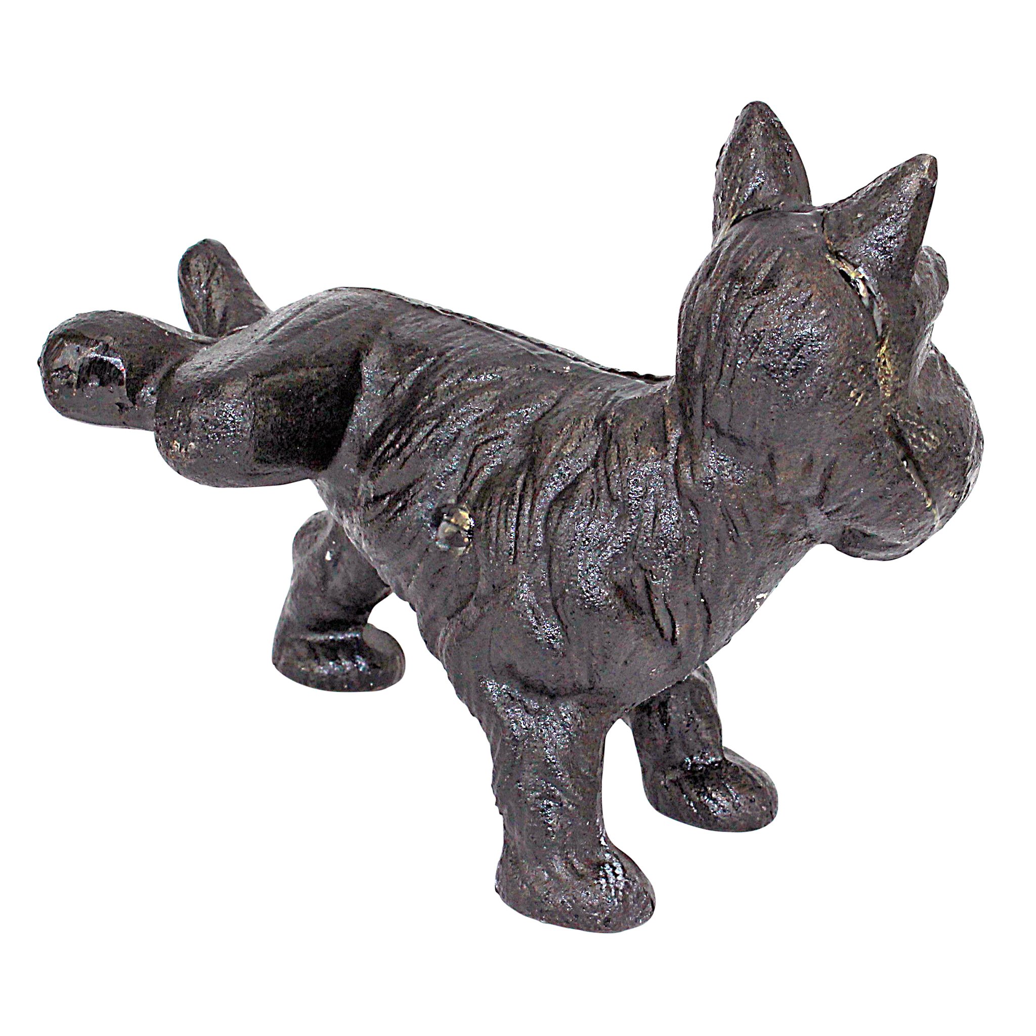 Design Toscano SP1224 Coppia di Fermalibri in Ghisa Cani Scottish Terrier, Multicolore, 9x10x12.5 cm