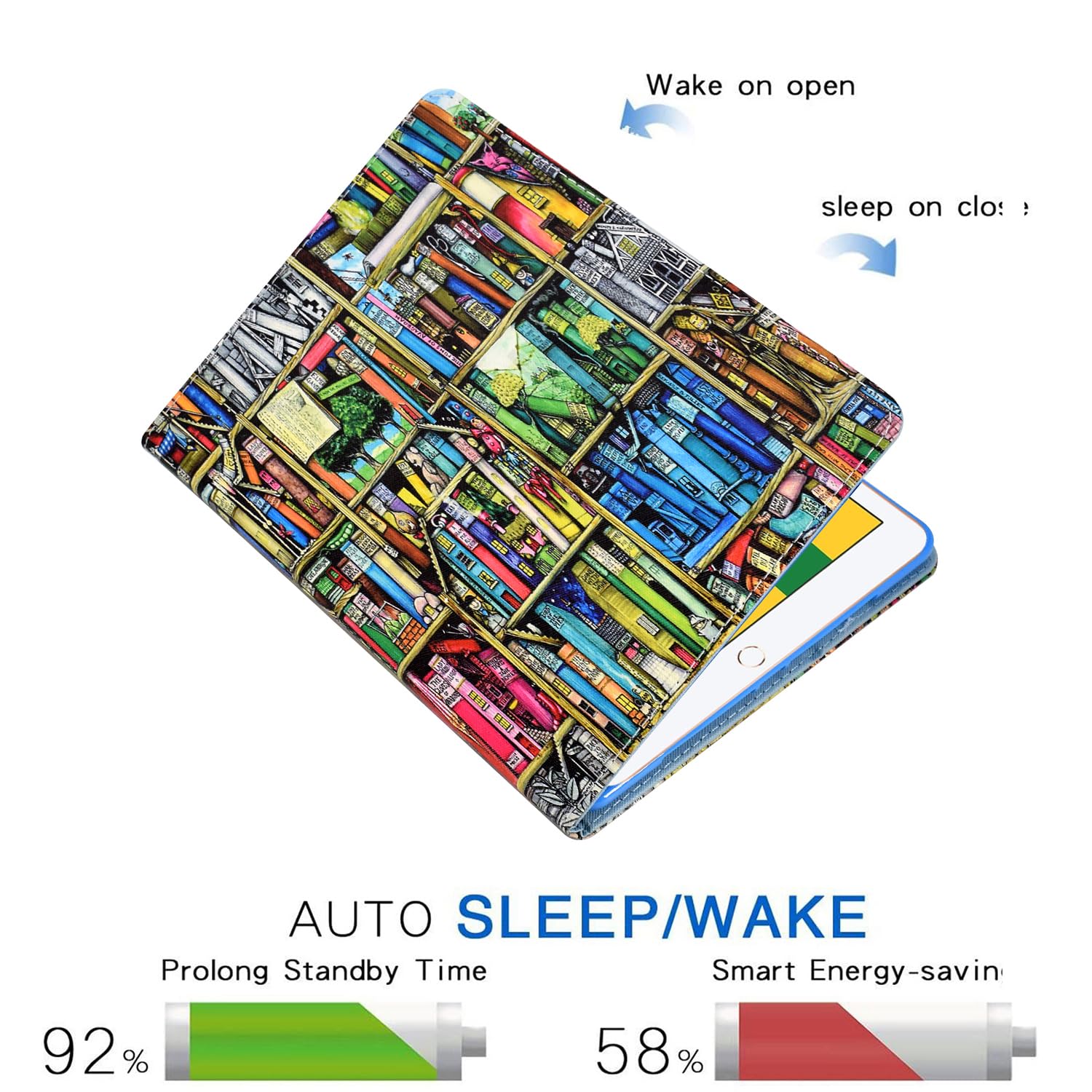 IPad 9.7 2018 2017/ IPad Pro 9.7/ IPad Air 1 2 Case - Allytech Premium PU Leather Stand Smart Case With Auto Wake/Sleep For Apple IPad 6th/ 5th Gen, IPad Air 1 2, Pro 9.7, Pink Cat