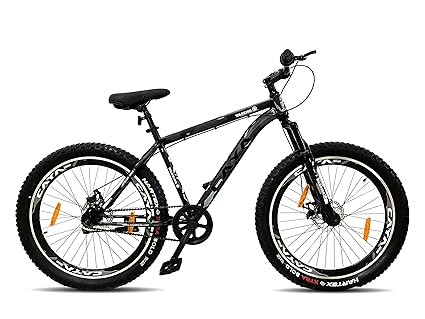 CAYA Bikes for Adults with Front Shocker and Dual Disc Brakes Semi Fat Bike for Men & Women with Triple Alloy Rims (Camouflage/Army Graphics) (Warrior 26)