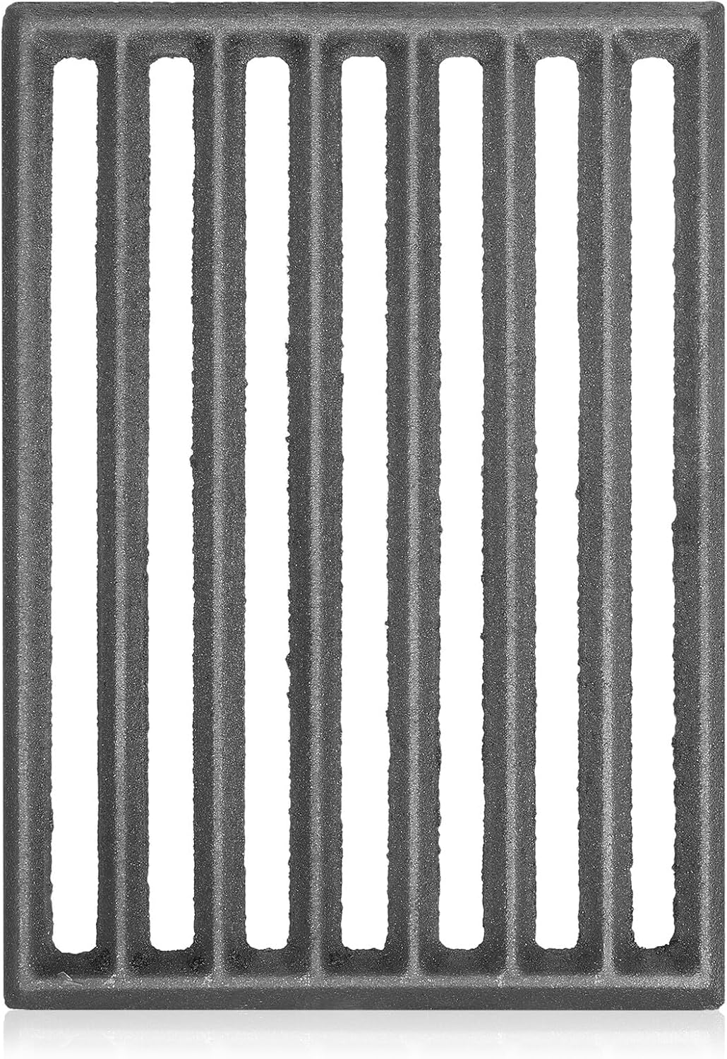 Cast Iron Firewood Stove Grate 21.5x16cm Thickened 0.9cm Metal Fireplace Channel Grate for Barbecue and Wood Burning Stove Accessories