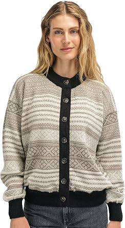 Dale of Norway Skarpy Cardigan Sweater for Women - Pure Wool Cardigan for Women