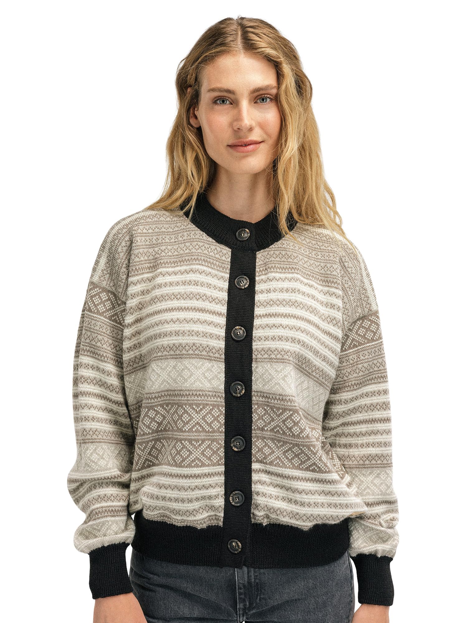 Dale of Norway Skarp y Cardigan Sweater for Women - Pure Wool Cardigan for Women