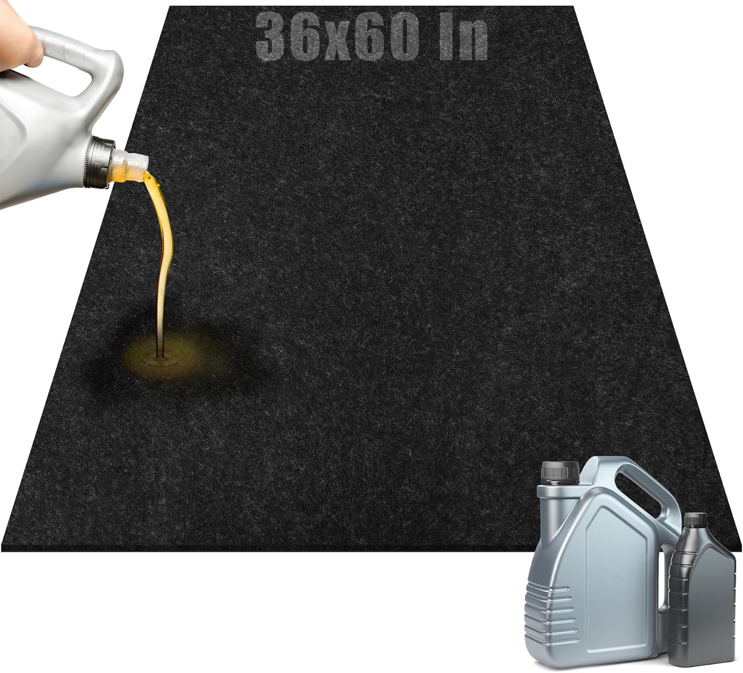 Papillon Oil Spill Mat & Garage Floor Mat | 48" x 72" Oil Change Mat for Under Car - Highly Leak-Proof, Non-Slip, Durable, Washable, Waterproof