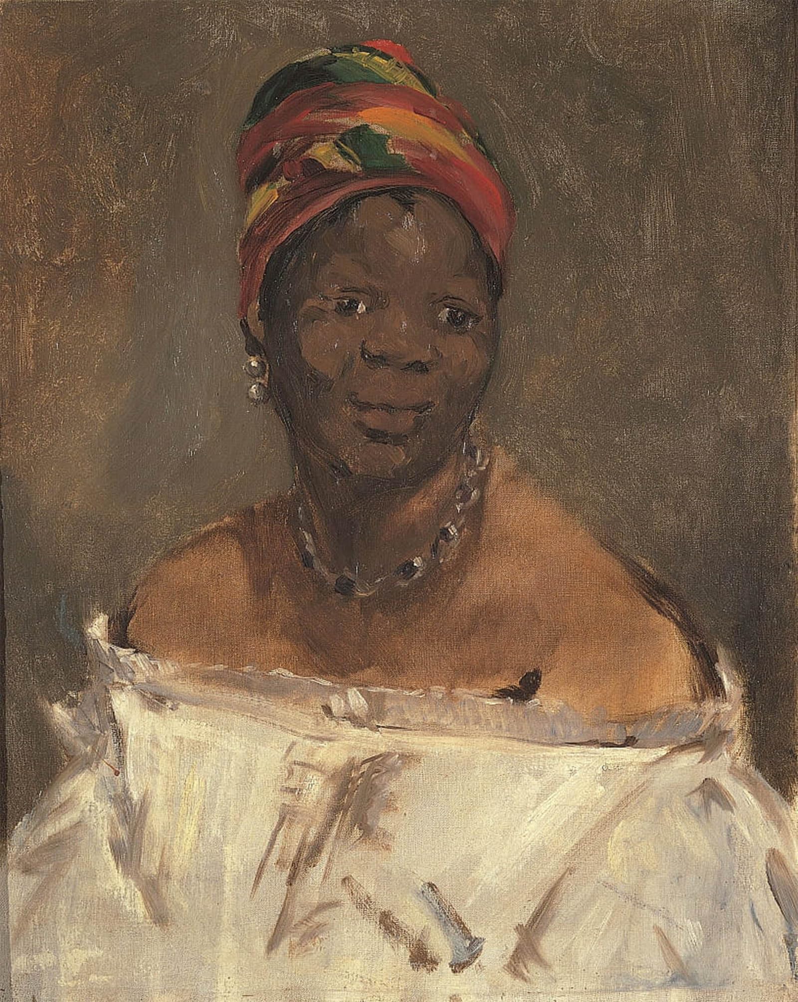 POSTERIIk Famous Modern Artwork Art Mural the Negress by Edouard Manet Oil Paintings Pictures for Home Decor 60x90cm