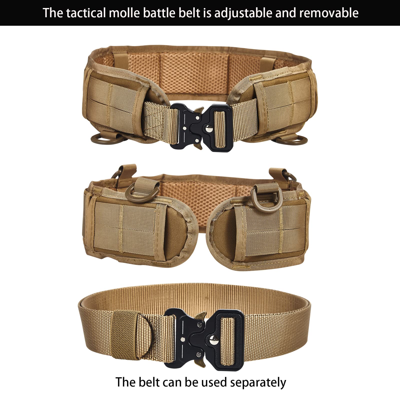 Ratulie Tactical Battle Belt...B09QM6QZ6F