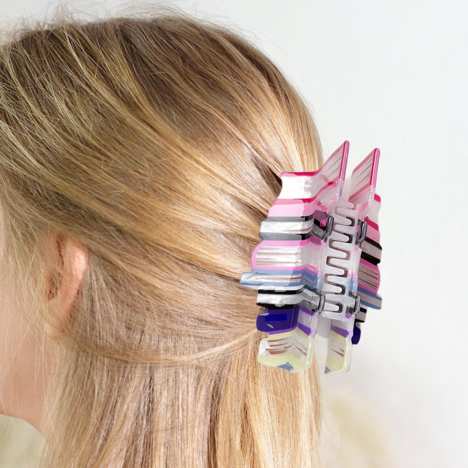 Amazon.co.jp: ブックヘアクロークリップ バンスクリップ 本型アクリル
