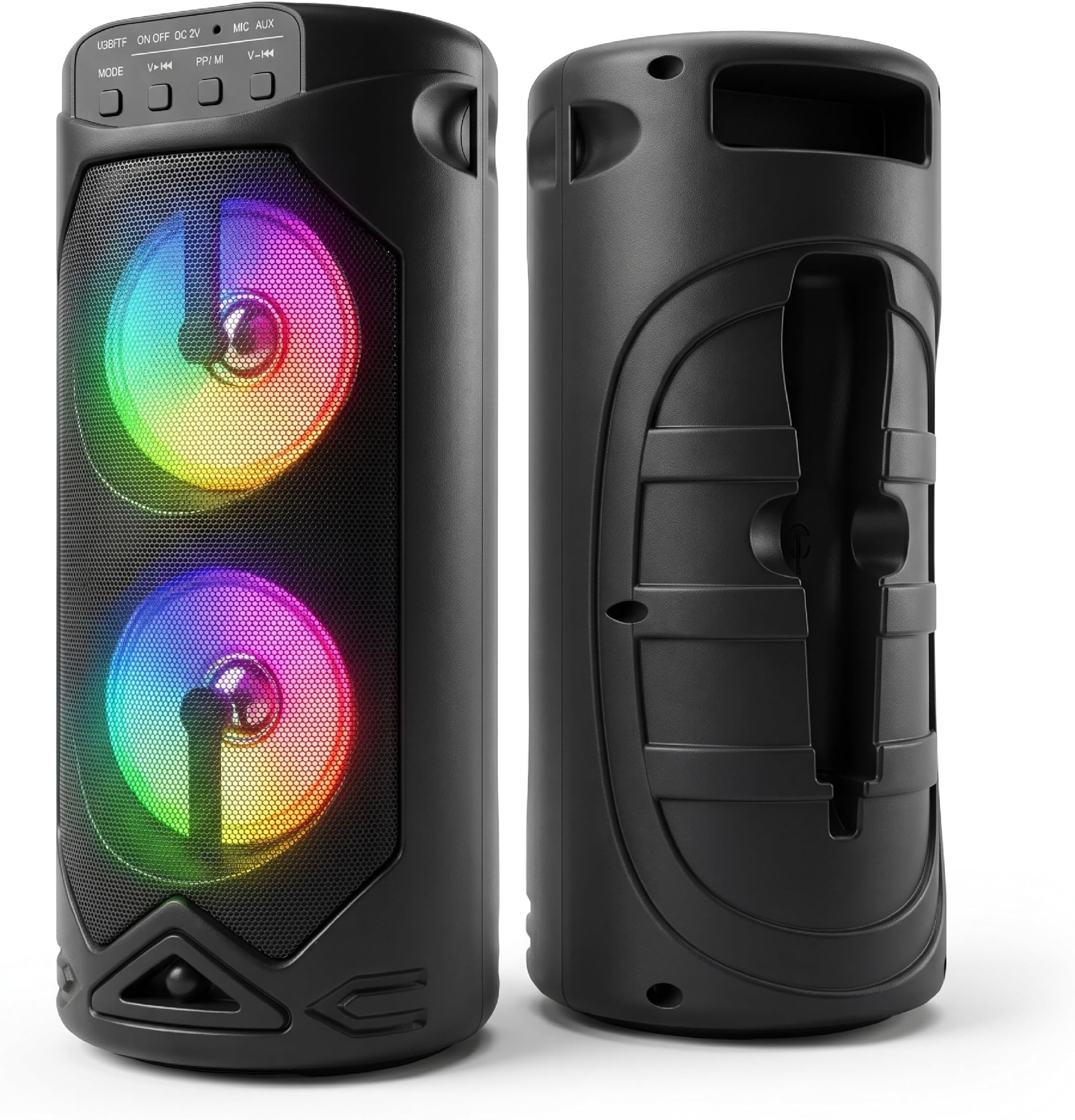 Thor 303 30W Party Speaker | Dual Driver Deep Bass | Splash Proof | RGB Lights | TWS | BT 5.2 | USB AUX TF FM | Type-C Charging | Portable Bluetooth Speaker for Home Outdoor Party