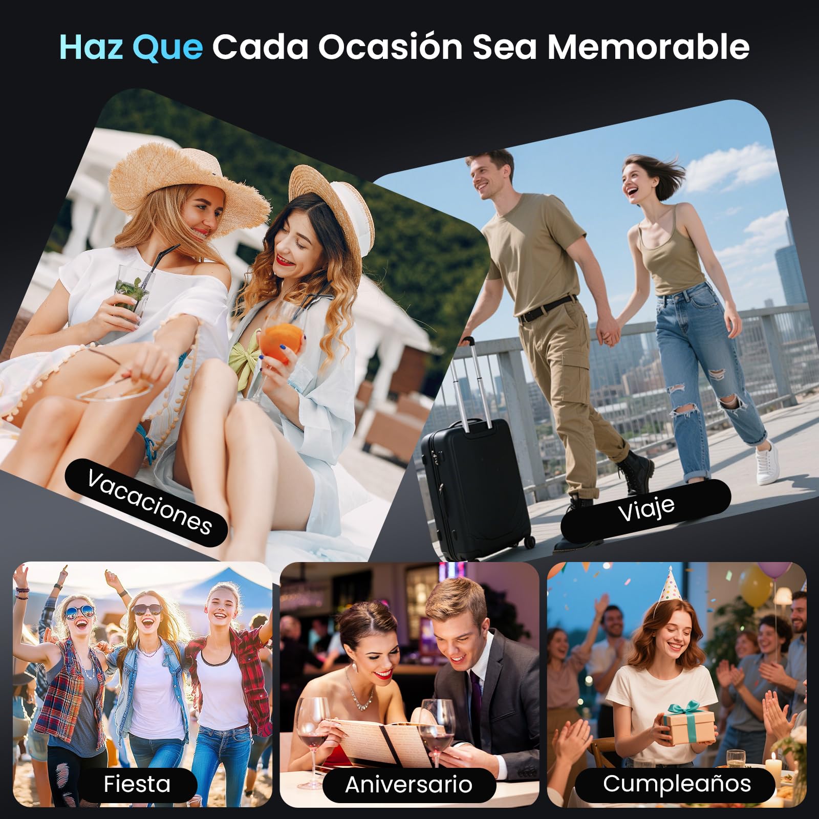 Cámara Digital 4K con WiFi 64MP Cámara de Fotos Digital con Pantalla 3" 180° Abatible, Tarjeta de 32 GB, 2 Baterías, Zoom Digital 16X, Autofoco, Anti-Vibración para Adolescentes, Adulto, Principiante